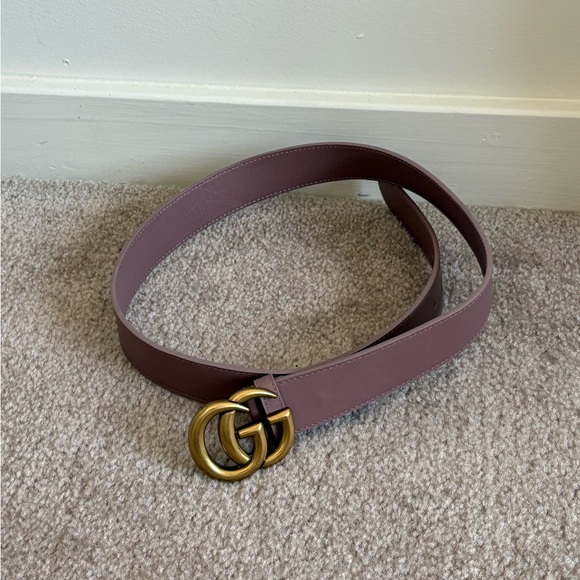 Gucci GG Marmont Belt Dusty Pink
